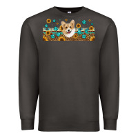 Smoke western corgi dog Premium Sweatshirt - Jasminsmagicworld