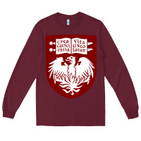 Burgundy College of Chicago Long Sleeve Tee - artisFamous