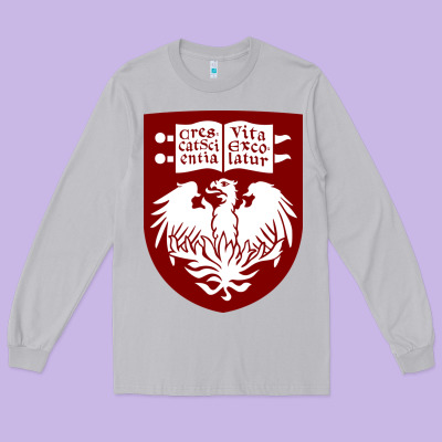 College Of Chicago Long Sleeve Tee Designed By Artisfamous