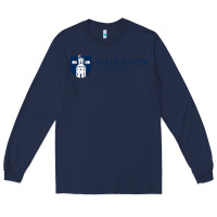Navy Wheaton College (Illinois) Long Sleeve Tee - artisFamous