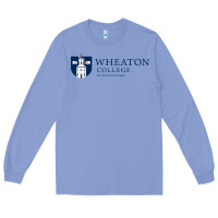 Colony Blue Wheaton College (Illinois) Long Sleeve Tee - artisFamous