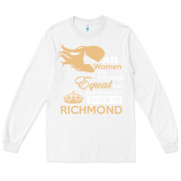 White women are born in richmond Long Sleeve Tee - artisFamous