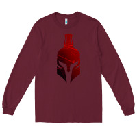 Burgundy Spartan Long Sleeve Tee - artisFamous