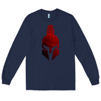 Navy Spartan Long Sleeve Tee - artisFamous