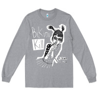 Heather Grey bikini kill Long Sleeve Tee - artisFamous