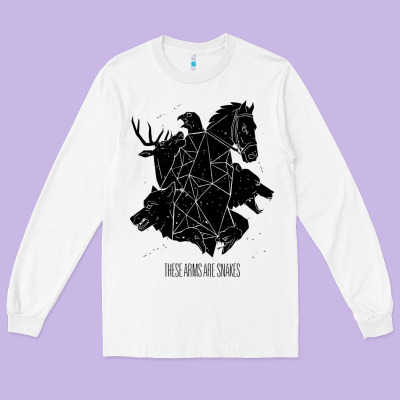 These Arms Are Snakes Long Sleeve Tee Designed By Artisfamous