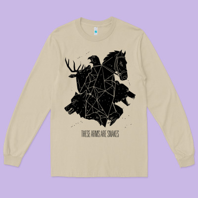 These Arms Are Snakes Long Sleeve Tee Designed By Artisfamous