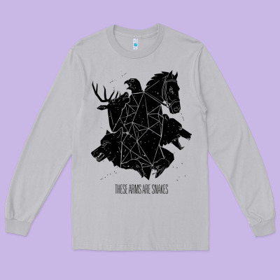 These Arms Are Snakes Long Sleeve Tee Designed By Artisfamous
