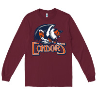 Burgundy Condors, The Bakersfield Long Sleeve Tee - artisFamous