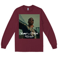 Burgundy Rest in Peace Young Dolph Long Sleeve Tee - artisFamous
