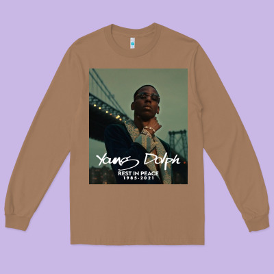 Rest In Peace Young Dolph Long Sleeve Tee Designed By Artisfamous
