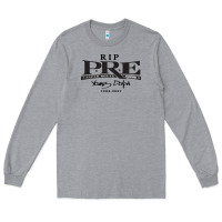 Heather Grey Rest in Peace Young Dolph Long Sleeve Tee - artisFamous