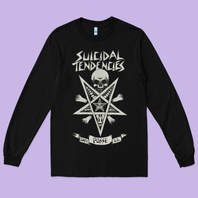 Suicidal Tendencies Long Sleeve Tee Designed By Artisfamous