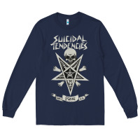 Navy suicidal tendencies Long Sleeve Tee - artisFamous