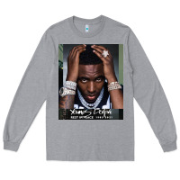 Heather Grey Rest in Peace Young Dolph Long Sleeve Tee - artisFamous