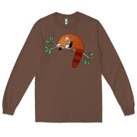 Chestnut red panda sleeping Long Sleeve Tee - artisFamous