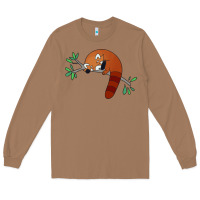 Toasted Coconut red panda sleeping Long Sleeve Tee - artisFamous