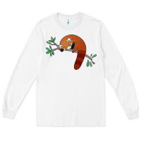 White red panda sleeping Long Sleeve Tee - artisFamous