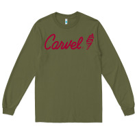 Army Green Carvel (Ice Cream) Cafe Long Sleeve Tee - artisFamous