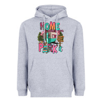 Heather Grey home is where we park it Heavyweight Hoodie - RanaPortraitStore