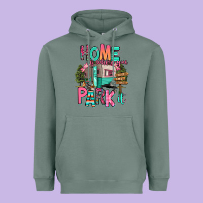 Home Is Where We Park It Heavyweight Hoodie Designed By Ranaportraitstore