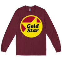 Burgundy Gold Star Chili Resto Long Sleeve Tee - artisFamous
