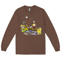 Chestnut calvin and hobbes bill watterson Long Sleeve Tee - artisFamous