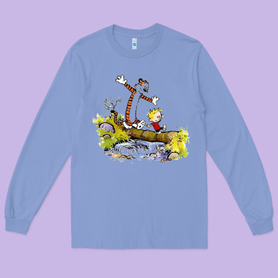 Calvin And Hobbes Bill Watterson Long Sleeve Tee Designed By Artisfamous
