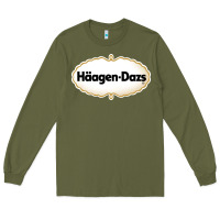 Army Green häagen dazs Cafe and Resto Long Sleeve Tee - artisFamous