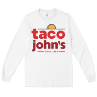 White Taco John's Resto Long Sleeve Tee - artisFamous