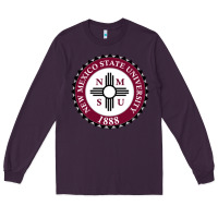 Plum nmsu seal Long Sleeve Tee - artisFamous