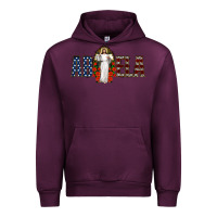 Mauve Wine abuela jesus christ Urban Hoodie - Jasminsmagicworld