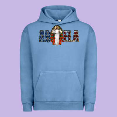 Abuela Jesus Christ Urban Hoodie Designed By Jasminsmagicworld