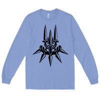 Colony Blue yorha white insignia Long Sleeve Tee - artisFamous