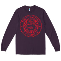 Plum northeastern university Long Sleeve Tee - artisFamous