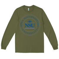 Army Green nova university Long Sleeve Tee - artisFamous