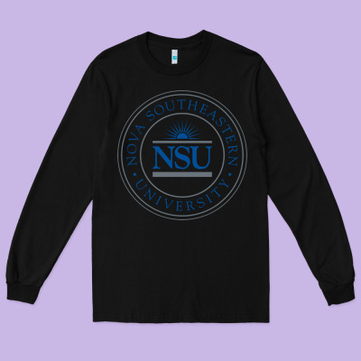 Nova University Long Sleeve Tee Designed By Artisfamous