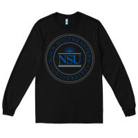Black nova university Long Sleeve Tee - artisFamous