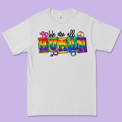 We Are All Human Premium Tee Designed By Fadigitalartstudio