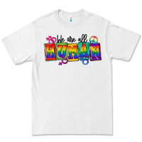 White we are all human Premium Tee - FaDigitalArtStudio