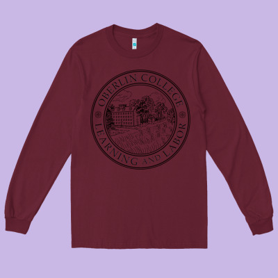 Oberlin College, Oberlin, Oh, Long Sleeve Tee Designed By Artisfamous