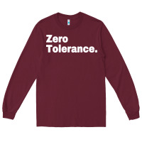 Burgundy zero tolerance Long Sleeve Tee - artisFamous