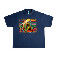 Navy turquoise desert moon serape background Urban Heavy Tee - Jasminsmagicworld