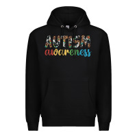 Black autism awareness Premium Hoodie - Artiststas