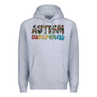 Heather Grey autism awareness Premium Hoodie - Artiststas