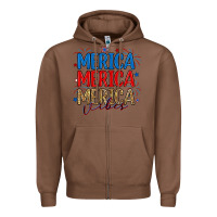Chestnut merica merica merica vibes Zipper Hoodie - RanaPortraitStore