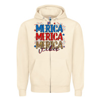 Sandshell merica merica merica vibes Zipper Hoodie - RanaPortraitStore