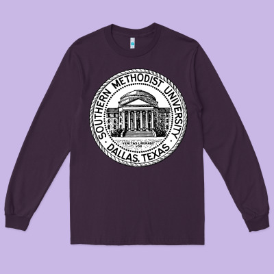 Southern Methodist University Long Sleeve Tee Designed By Artisfamous