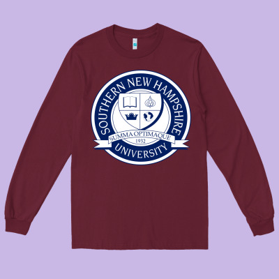 Southern New Hampshire University Long Sleeve Tee Designed By Artisfamous