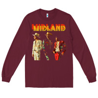 Burgundy midland Long Sleeve Tee - artisFamous